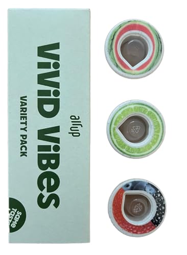 3 x Air Up Pod Original Duft pods, Vivid Vibes Variety Pack, Zubehör für Trinkflasche, 0 Kalorien, natürliche Aromen aromatisierte Pads (Wassermelone,Limette,Wildbeere) von Generisch