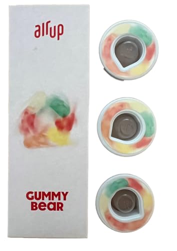 3 x Air Up Pod Original Duft Pods mit Gummibärchengeschmack, Zubehör für Trinkflasche, aromatisierte Pads, 0 Kalorien, kein Zucker, natürliche Aromen (Gummibärchen) von Generisch