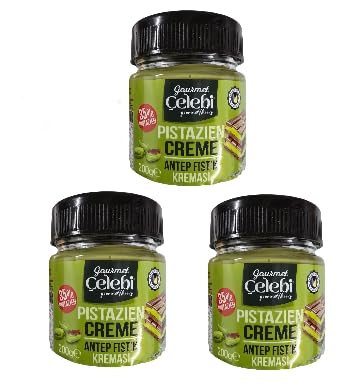 3 x Gourmet Celebi Pistazien-Creme, 35% Pistazien, 200g von Generisch