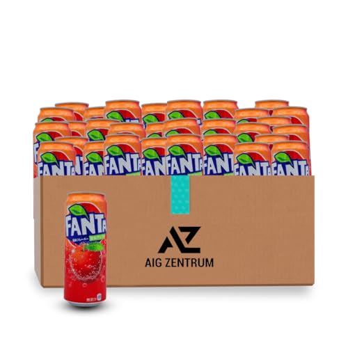 30x Fanta Red Apple 250ml - fruchtig & süß - Roter Apfel - verfeinert mit Kohlensäure! Original aus Japan - In der praktischen Alu-Dose von Generisch