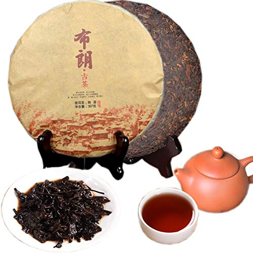 357g Original gekochter Pu-Erh-Teekuchen aus natürlichem braunem Reis Hergestellt in traditioneller Handarbeit Puer-Tee ohne Zusatzstoffe mit intensivem Geschmack sanft süß von Generisch