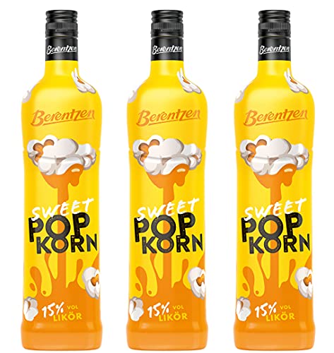 3x Berentzen Sweet Popkorn Lik?r 15% vol. (3 x 0,7l = 2,1 l gesamt) (Popkorn) von Generisch