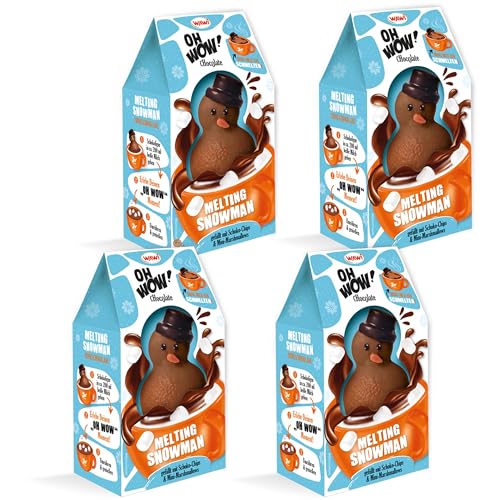 4x WAWI melting Snowman VOLLMILCH Kakao Schneemann der schmilzt in Milch 4 x 75g von Generisch