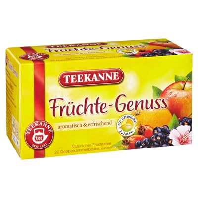 5 x Früchtetee Früchte-Genuss 20 Teebeutel - 60 g Packung - Teekanne - von Generisch