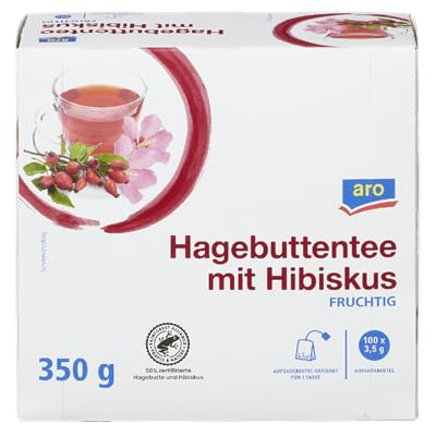 5 x Tee Hagebutte 100 Beutel - 350 g Faltschachtel - aro - von Generisch