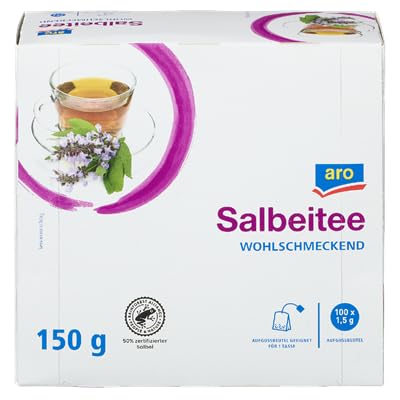 5 x Tee Salbei 100 Beutel - 150 g Faltschachtel - aro - von Generisch