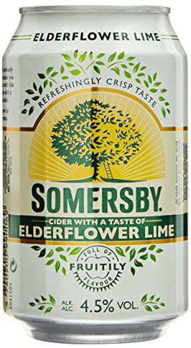 6x Somersby Elderflower & Lime (Holunderblüte) Cider 0,33l von Generisch
