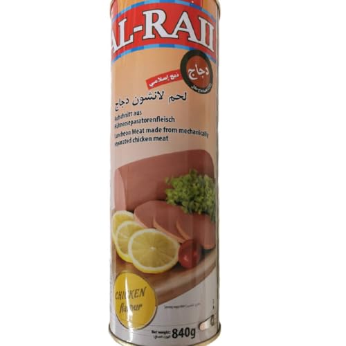 AL-RAII Hähnchen-Luncheon Meat – Halal – Hähnchengeschmack – 840g – Hergestellt in den Niederlanden von Generisch