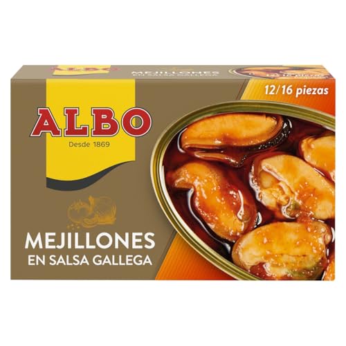 ALBO Miesmuscheln Galicische Sauce Dose 70 g. 9er-Packung. von Generisch