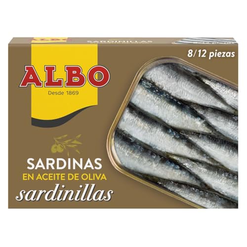 ALBO Sardinen in Olivenöl, Dose 82 g. 9er-Pack von Generisch