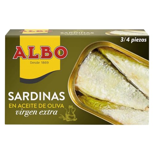 ALBO Sardinen in nativem Olivenöl Dose 85 g. 9er-Pack von Generisch