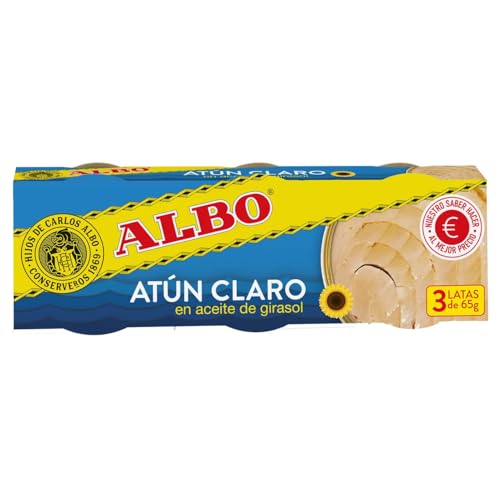 ALBO Thunfisch in Sonnenblumenöl, in Konserven 9er-Pack x 48 g. von Generisch