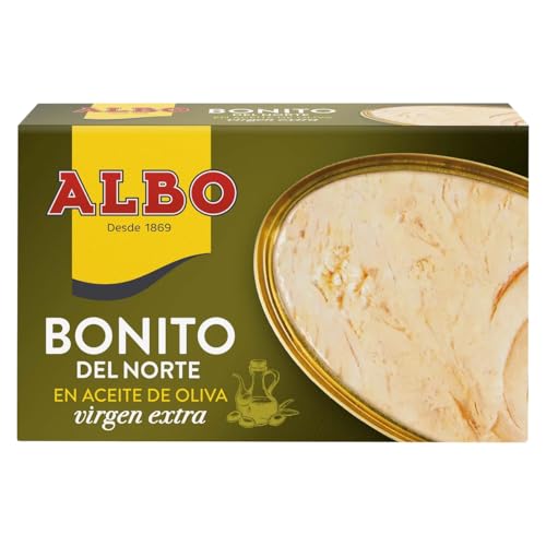 ALBO Weißer Thunfisch aus dem Norden in nativem Olivenöl extra 82 g Dose. 9er-Pack von Generisch