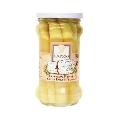 ALTA COCINA Weiße Spargel 9/12 Stück Glas 115 g. 4er Pack von Generisch