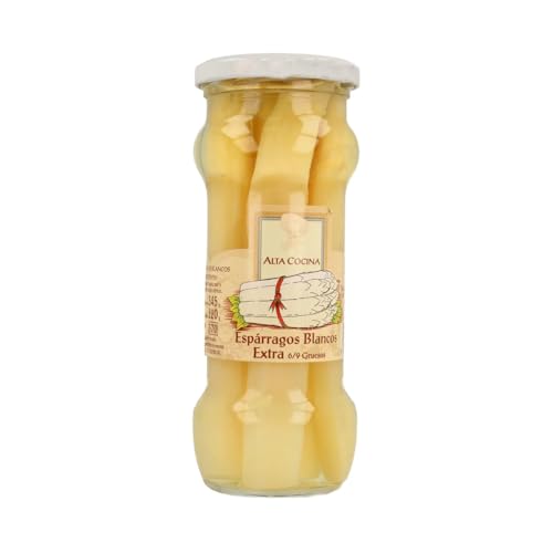 ALTA COCINA Weiße Spargel extra 6/9 Stück Glas 220 g. 3er Pack von Generisch