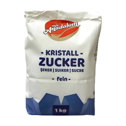 ANAADOL Zucker fein zucker weißer feinzucker Sugar 1000 Gramm von Generisch