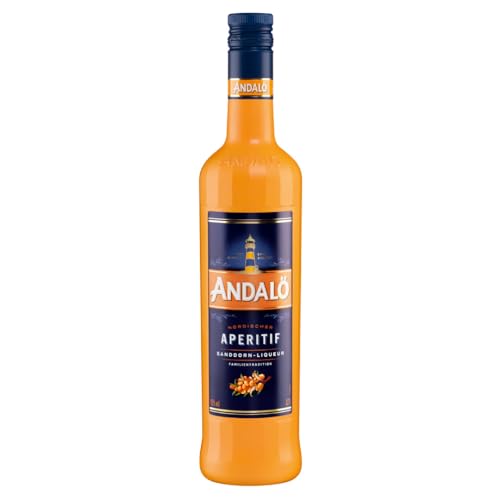 ANDALÖ Sanddorn Likör – Nordischer Aperitif mit fruchtig-frischer Note – Genuss als Spritz mit Prosecco, als Longdrink und Cocktail Basis oder pur – sommerlicher Frucht Likör - 15% Vol. 3 x 0,7 Liter von Generisch