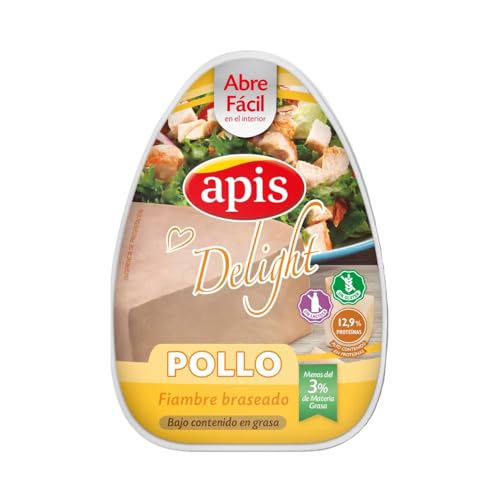 APIS Geschmorter Hähnchenfleischaufschnitt APIS 220 g 4er Pack von Generisch