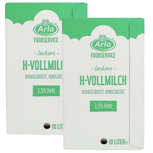 ARRALA H-Milch fettarme milch%3,5 Fett Haltbare Milch Wiederverschließbar 10000 Mililiter, 2er von Generisch