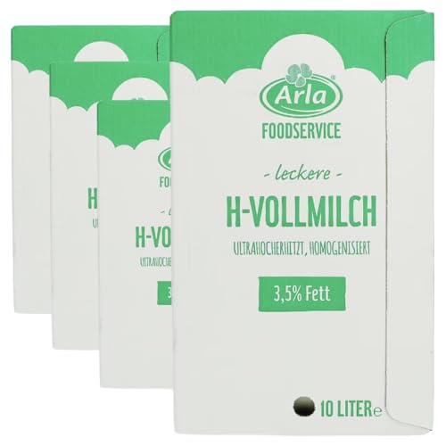 ARRALA H-Milch fettarme milch%3,5 Fett Haltbare Milch Wiederverschließbar 10000 Mililiter, 4er von Generisch