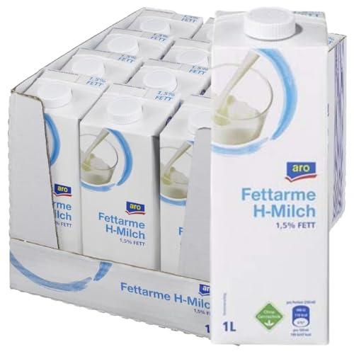 ARROO H-Milch fettarme milch% 1,5 Fett haltbare milch 1000 Mililiter, 12 STÜCK von Generisch