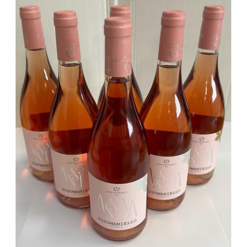 San Donaci, "Assina" Susumaniello Rosato Salento IGP 2023, Roséwein aus Italien, 750 ml., 6er-Set von Generisch