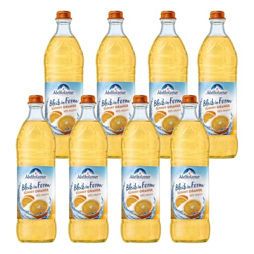 Adelholzener Bleib in Form Sunny Orange 8 Flaschen je 0,75l incl Mehrweg Pfand von Generisch