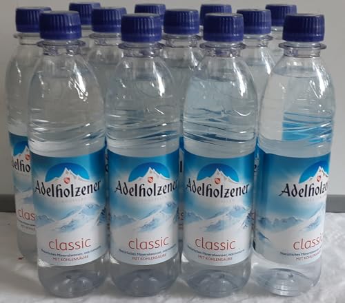 Adelholzener Classic Mineralwasser, 12 Flaschen à 0,5 Liter, inkl. Mehrwegpfand von Generisch