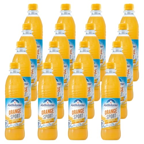 Adelholzener Orange Sport Iso 16 Flaschen je 0,5l inkl Mehrweg Pfand von Generisch