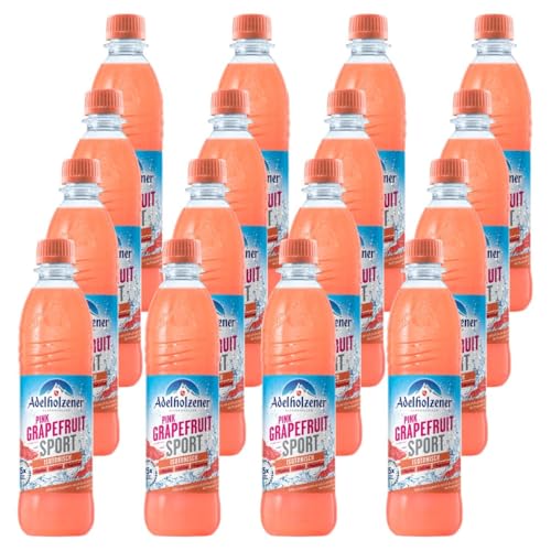 Adelholzener Pink Grapefruit Sport Iso 16 Flaschen je 0,5l inkl. Mehrweg Pfand von Generisch