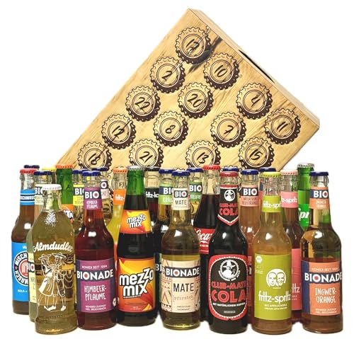 Adventskalender Alkoholfrei I 24 verschiedene alkoholfreie Getränke I Verschiedene Limonaden und Saftschorlen I Geschenk Idee I Weihnachten von Generisch