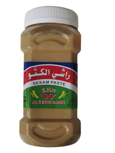 Al Ketto Rashi Natürliche Sesampaste – Premium Tahini aus 100% Sesam, 650g | Reich an Protein & gesunden Fetten von Generisch