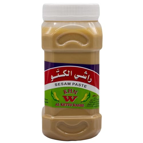 Al Ketto Rashi - Original Tahine 650 g - Orientalische Sesam-Paste Tahini aus fein gemahlenen Sesamkörner - Tahinapaste 100% naturrein - Sesampaste Tahina ohne Zusatzstoffe und Aromen (1 x 650 g) von Generisch