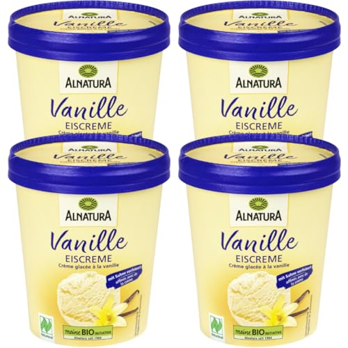 Alna Eiscreme Vanille 500 Gramm, 4 er von Generisch