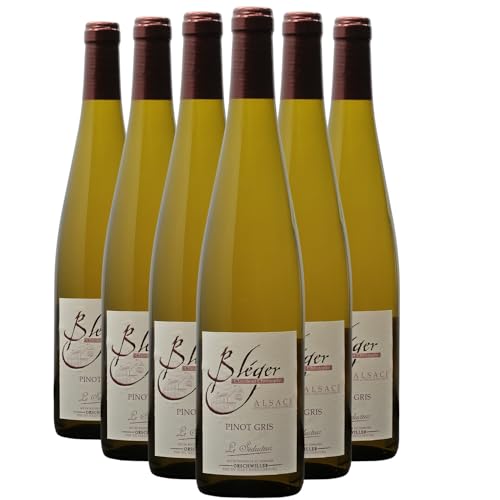 Alsace Pinot Gris Le Séducteur Demi-Sec Weißwein 2022 - Bio - Domaine Claude et Christophe Bléger - g.U. - Elsass Frankreich - Rebsorte Pinot Gris - 6x75cl von Generisch