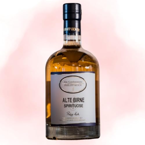 Alte Birne Schnaps | Birnen Spirituose Alte Gutsbrennerei Philipp Koch | Spirituosen Angebote der Brennerei in 0,5 L | Alte Sorte mit 35,0% VOL von Generisch