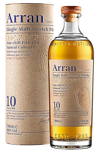 Arran 10 Jahre | Single Malt Scotch Whisky | 0,7 l. Flasche in Tube von Generisch