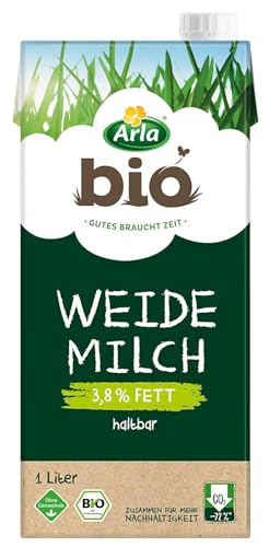 Arrla Haltbare Weidemilch 3.8% Fett, H-Milch aus artgerechter Tierhaltung, 12x1 l von Generisch