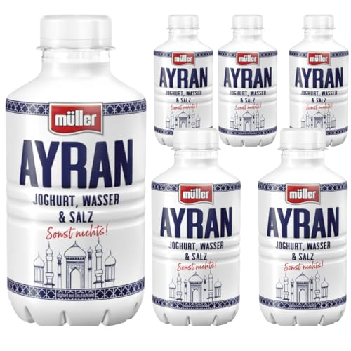 Ayran (Einweg) Joghurtgetränk Ayran anatolischer Joghurt-Drink Nach Anatolischer Art, Sonderproduktionsgetränk 500 Mililiter, 6 Er (ink pfand) von Generisch