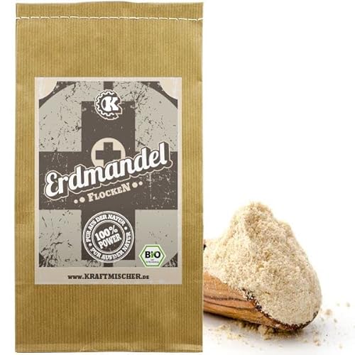 BIO Erdmandelflocken (Erdmandelmehl) - 1kg - ROHKOSTQUALITÄT - unverwechselbare natürliche Süße, ohne Gluten - für leckere Müsli, Riegel, veganes backen von Generisch