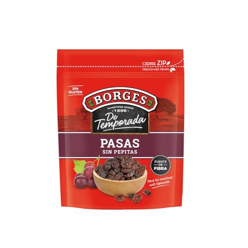 BORGES Kernlose Rosinen BORGES SAISONAL 250 g. 4er-Packung von Generisch