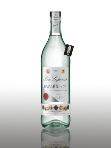 Bacardi Ron Superior de Bacardi Y CIA. 0,7l (44,5% vol.) inkl. Mixcompany Postkarte - [Enthält Sulfite] von Generisch