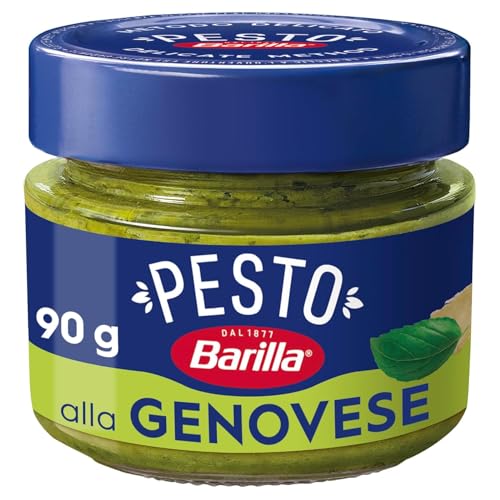 Barilla Pesto alla Genovese, 8x90g, glutenfreie Pasta-Sauce, Basilikum von Generisch