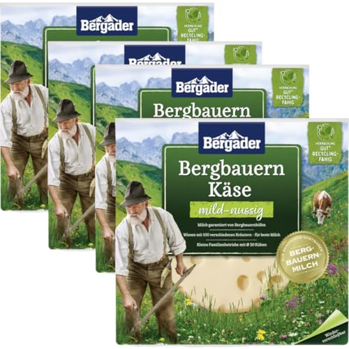 Beerggader Bergbauern Käse mild-nussig 150 Gramm, 4er von Generisch