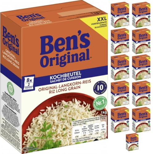 Ben's Original Original-Langkorn-Reis 1000 gramm x 12 Stück mit Pufai von Generisch