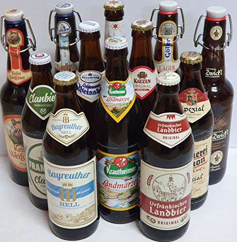 Bier Box Bierprobe Franken12 x 0,5l I 12 verschiedene Bier Sorten I Geschenk I Bier aus Franken I Biertasting I Biervielfalt I Vatertag I Geburtstag Geschenk I Bier Paket von Generisch