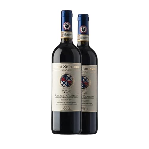 Bindi Sergardi I Colli Sangiovese Chianti Classico Reserve 75 cl Rotwein (Karton mit 2 Flaschen von 75 cl) von Generisch