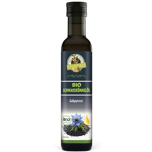 Bio Schwarzkümmelöl,Kaltgepresst 100% naturrein, ohne Zusatzstoffe, hoher Thymochinon Gehalt, Omega Fettsäuren,vegan, mild,ägyptisches Schwarzkümmel Öl von Generisch