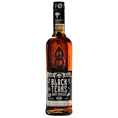 Black Tears Spirit Drink – Bittersüße Noten von Kaffee & Kakao | Perfekt für Cocktails & Longdrinks | 0,7 Liter von Generisch