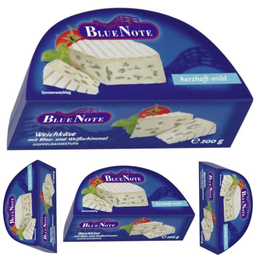 Blue Notte Dänischer Käse Weichkäse herzhaft-mild Käse 200 Gramm, 4er von Generisch